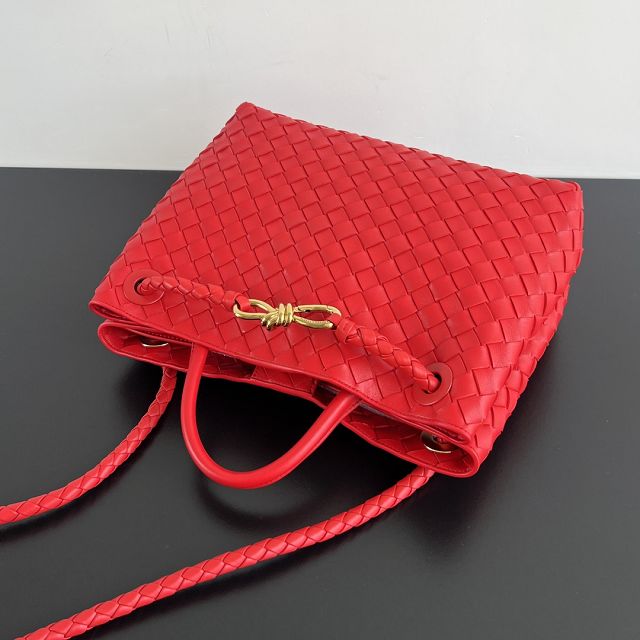 BV original lambskin small andiamo 743568 red