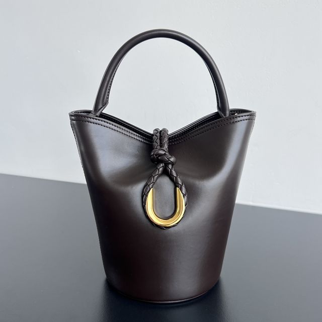 BV original calfskin small liberta bucket bag 815244 fondant