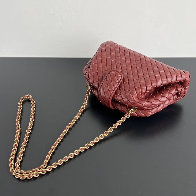 BV original lambskin small lauren 1980 clutch 804038 sapele