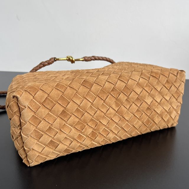 BV original suede small andiamo 743568 amber