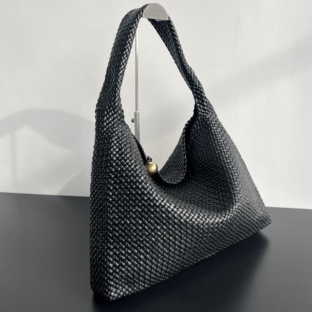 BV original calfskin large tosca hop bag 762635 black