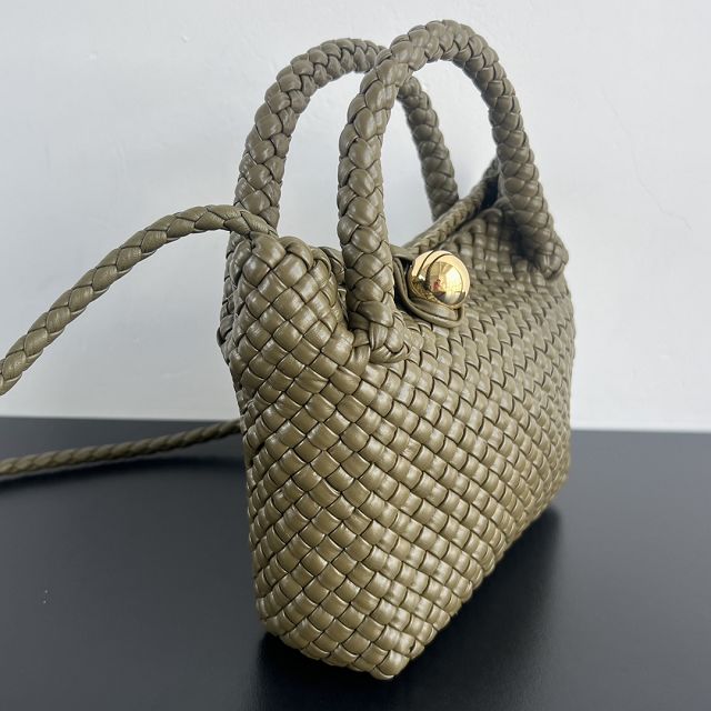 BV original calfskin small tosca shoulder bag 776755 algae