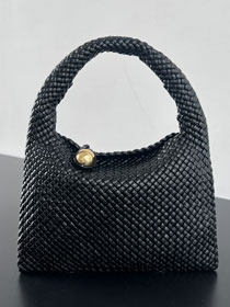 BV original calfskin tosca baci hobo bag 826196 black