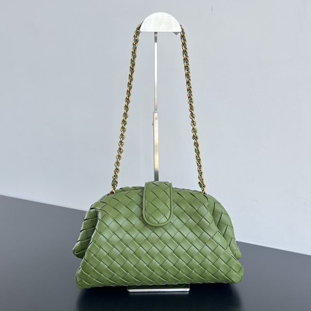 BV original lambskin medium lauren 1980 clutch 785807 matcha