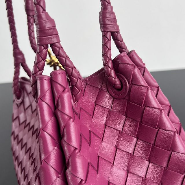 BV original lambskin medium parachute shoulder bag 835921 cinnabar