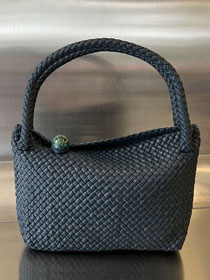 BV original calfskin medium tosca shoulder bag 716974 deep blue