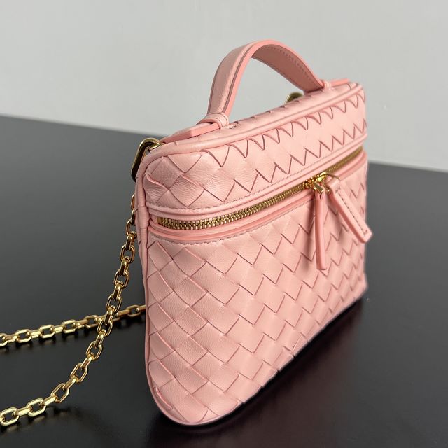 BV original lambskin small soft vanity case 843800 rose