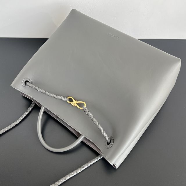 BV original calfskin large andiamo bag 806010 grey