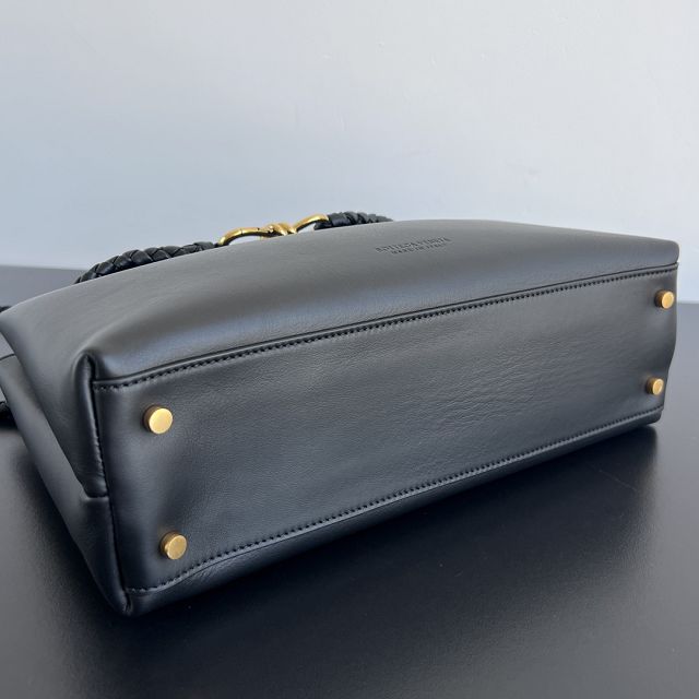 BV original calfskin medium andiamo bag 810214 black