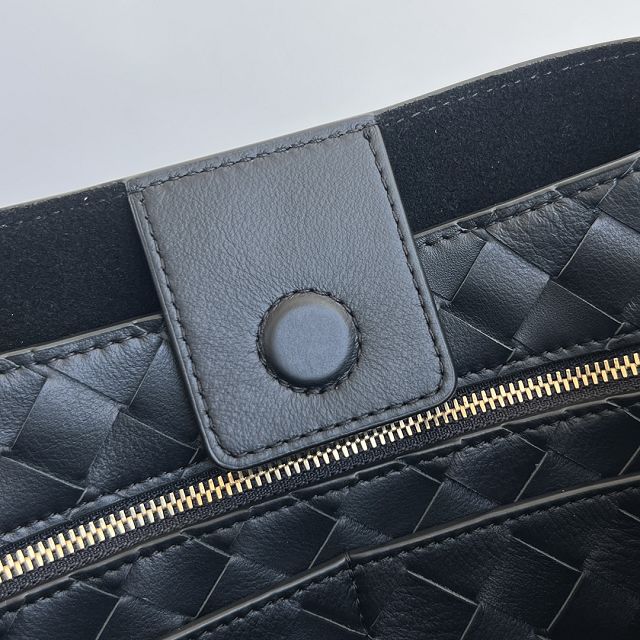 BV original calfskin medium andiamo bag 810214 black