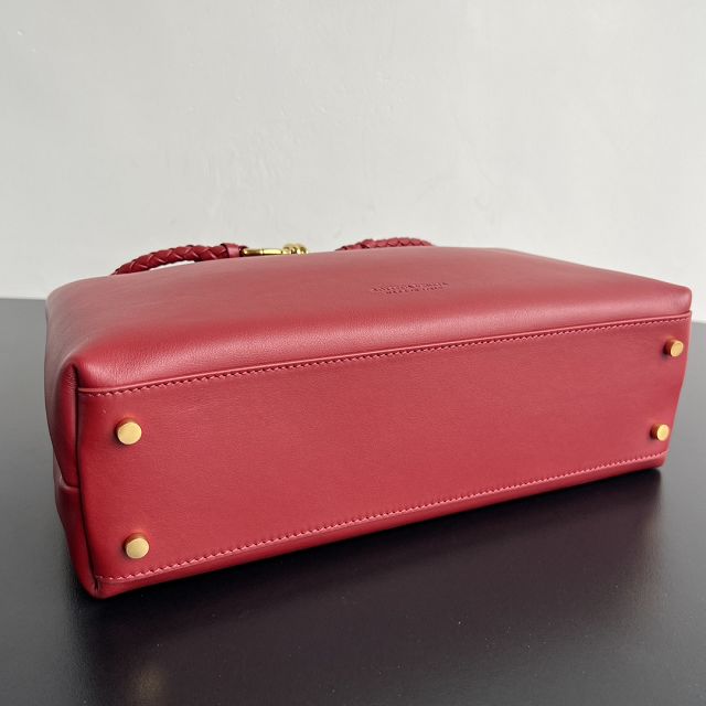 BV original calfskin medium andiamo bag 810214 red