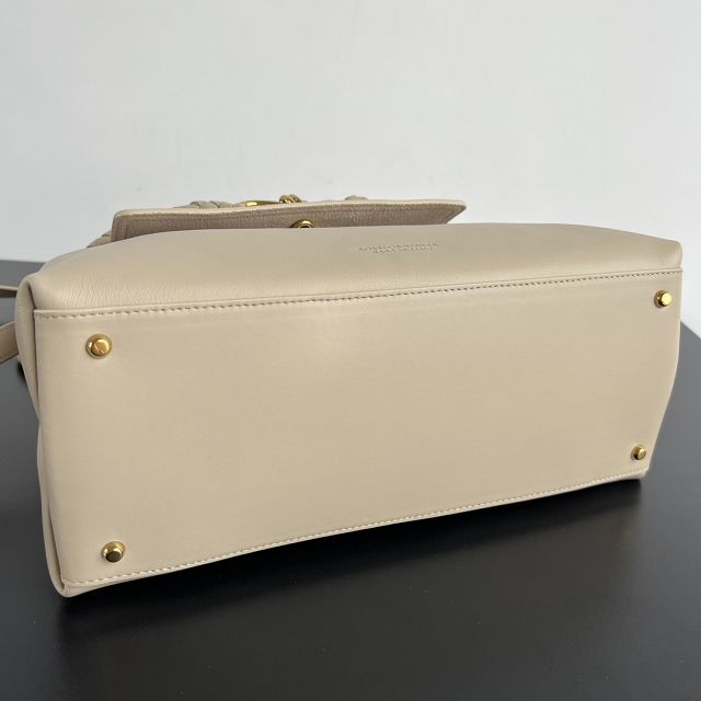 BV original calfskin medium ciao ciao bag 817231 ecru