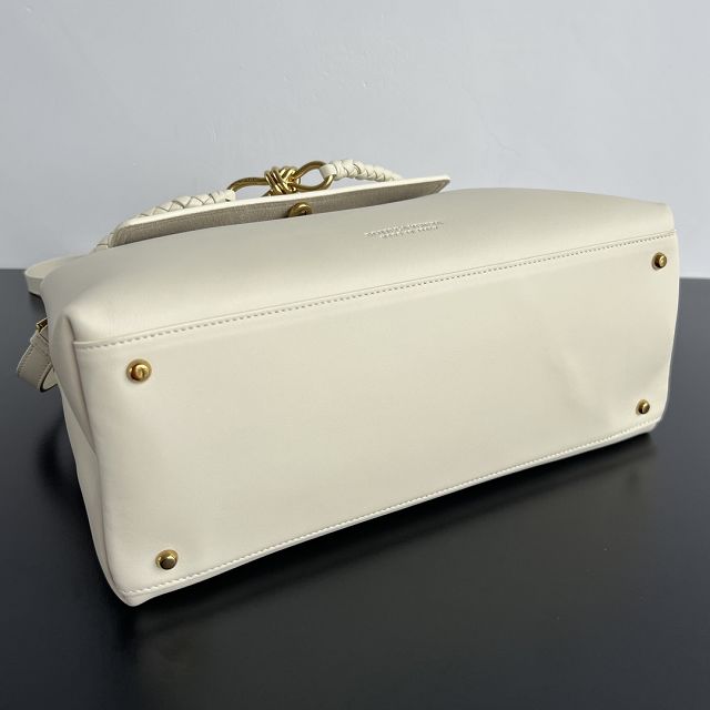 BV original calfskin medium ciao ciao bag 817231 sea salt