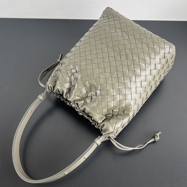 BV original lambskin biblioteca bucket 836020 cypress