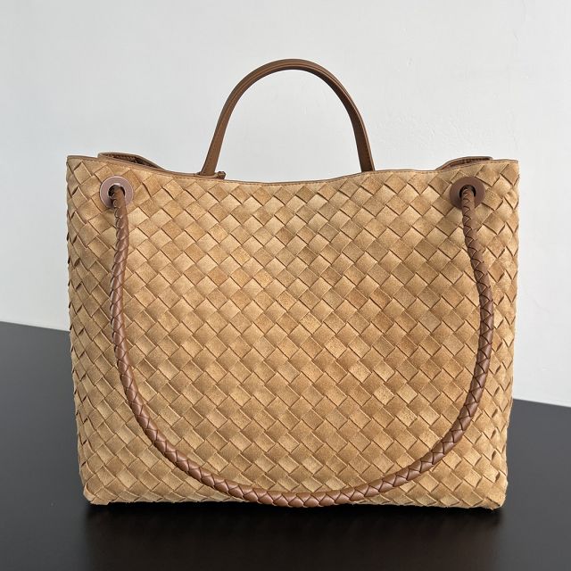 BV original suede large andiamo 743575 amber