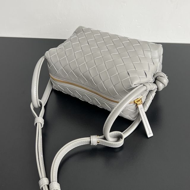 BV original lambskin loop top handle bag 796615 agate grey