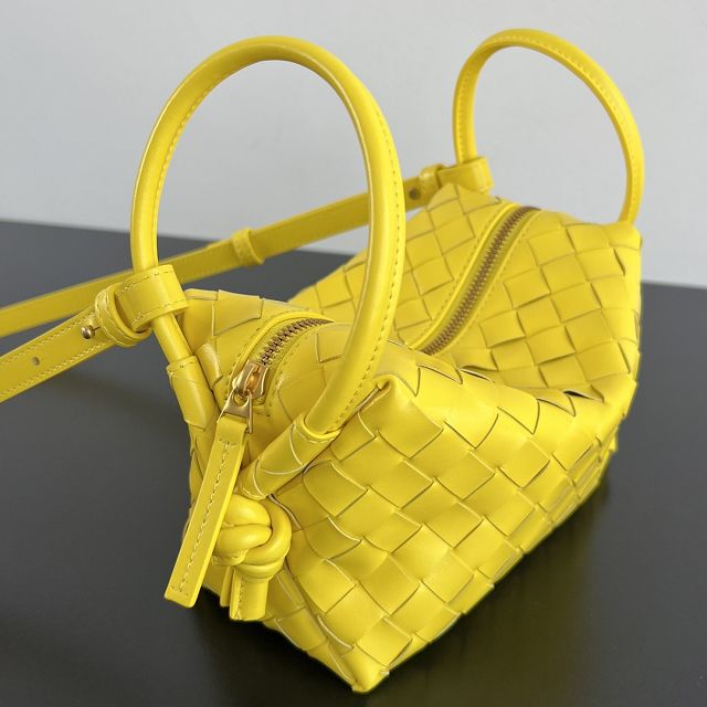 BV original lambskin loop top handle bag 796615 sulfur