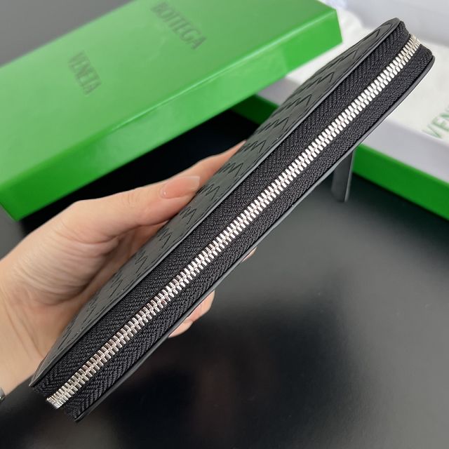 BV original lambskin piccolo zip around wallet 814680  