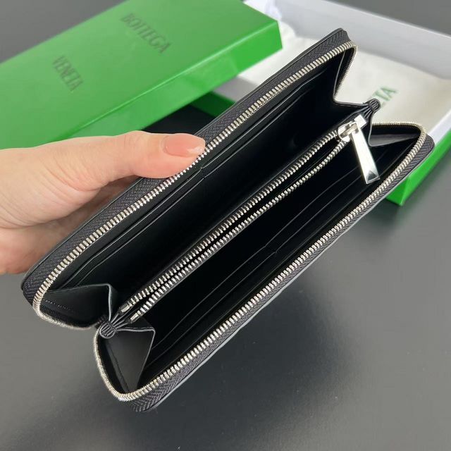 BV original lambskin piccolo zip around wallet 814680  