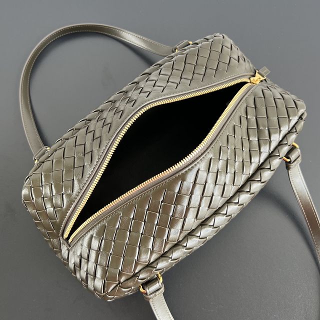 BV original lambskin traveller bag 796258 dark khaki