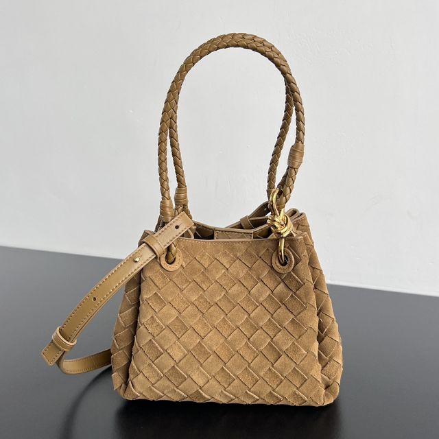 BV original suede small campana bag 796569 mustard