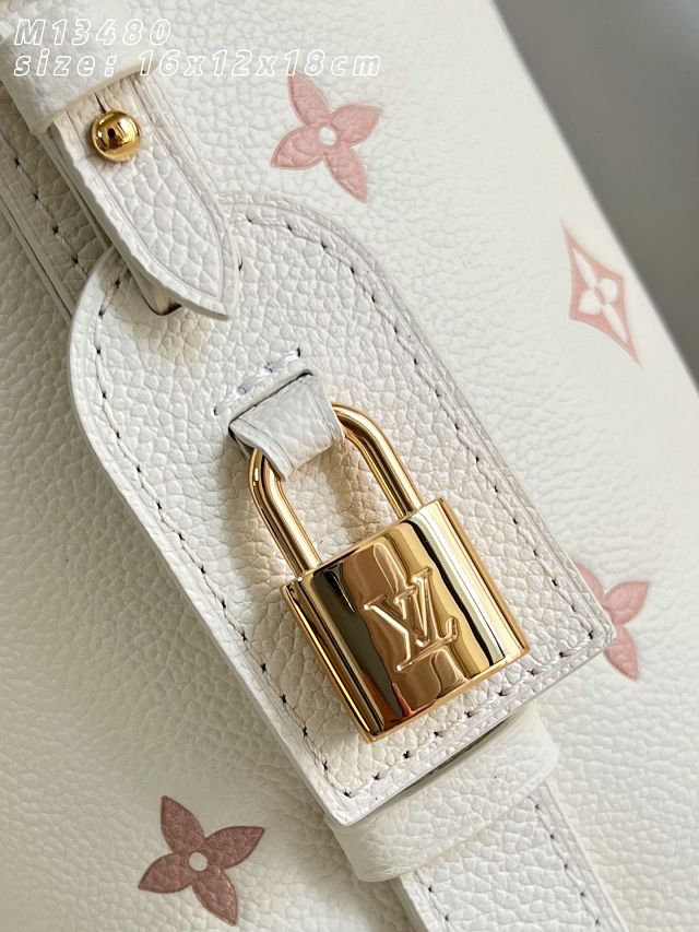 Louis vuitton original calfskin all in BB handbag M28315 milky 