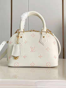Louis vuitton original calfskin alma BB handbag M27574 milky 