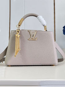 Louis vuitton original calfskin capucines BB M26531 grey