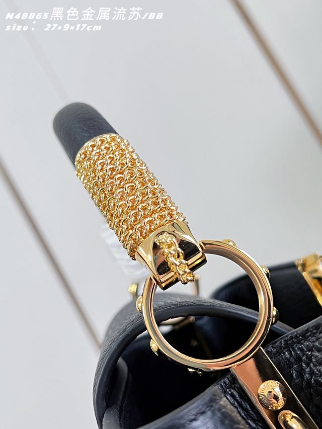 Louis vuitton original calfskin capucines BB M26531 black