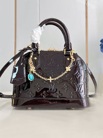 Louis vuitton original varnished calfskin alma BB M27172 datewood