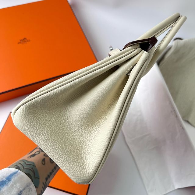 Hermes original togo leather birkin 25 bag H25-1 nata
