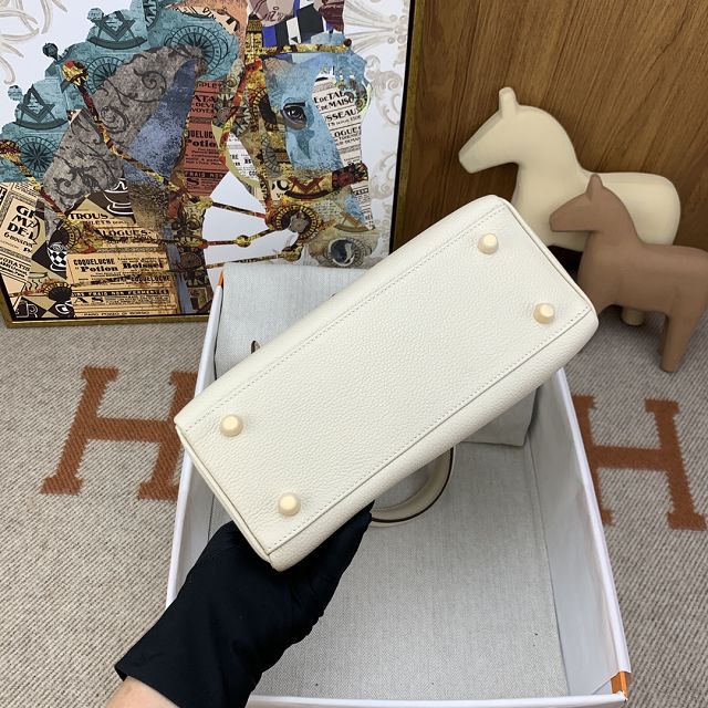 Hermes original togo leather kelly 32 bag K32-1 nata