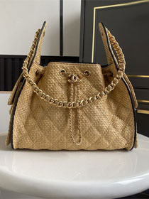 CC original raffia 25 small handbag AS5293 beige