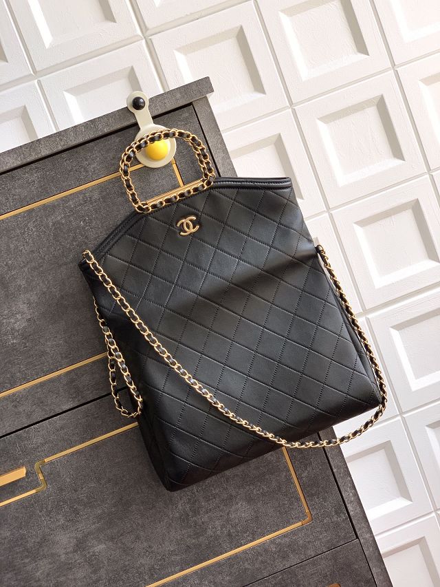 CC original calfskin large handbag AS5936 black