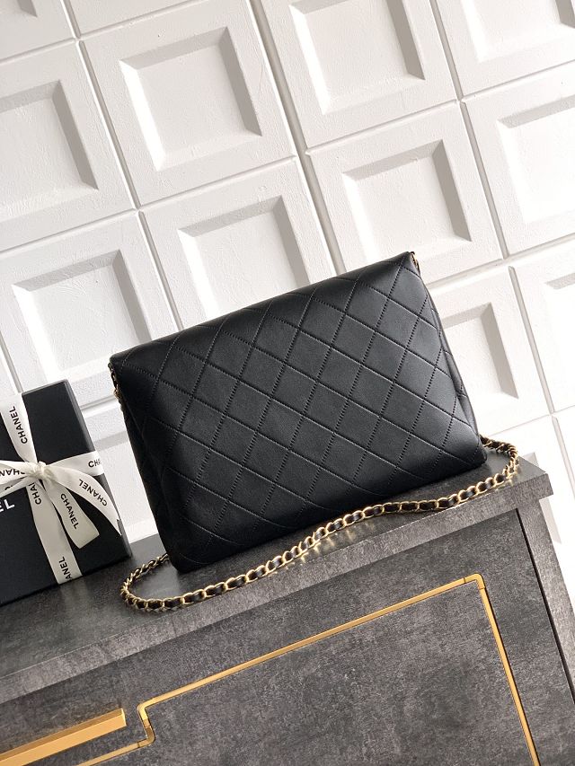 CC original calfskin large handbag AS5936 black