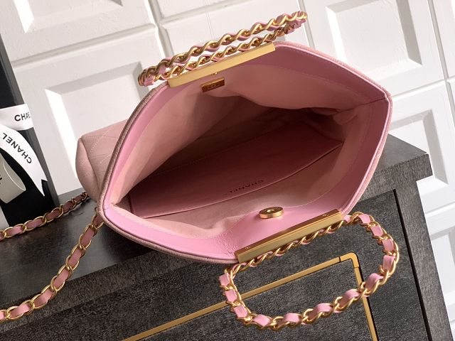 CC original suede calfskin medium handbag AS5896 pink