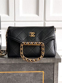 CC original calfskin small handbag AS5895 black