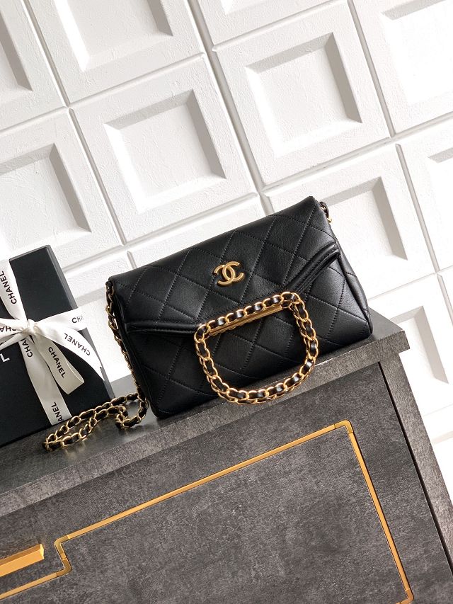 CC original calfskin small handbag AS5895 black