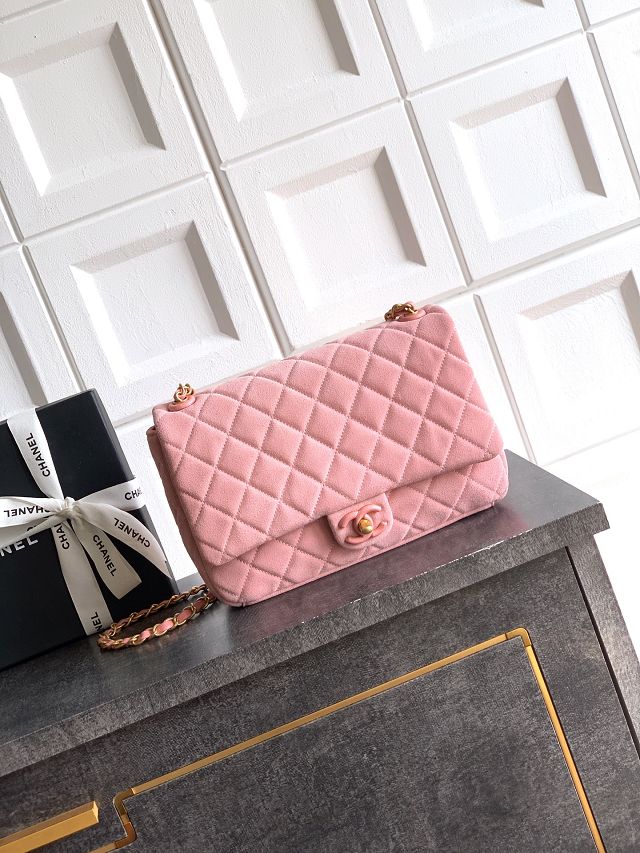 CC original suede calfskin medium flap bag AS5987