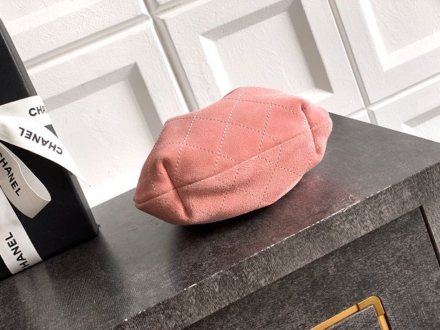 CC original suede calfskin mini pouch AP4981 pink