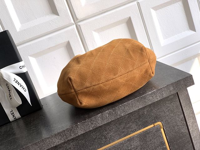 CC original suede calfskin small hobo bag AS6022 brown