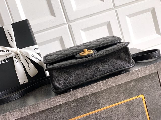 CC original grained calfskin small backpack AS5715 black