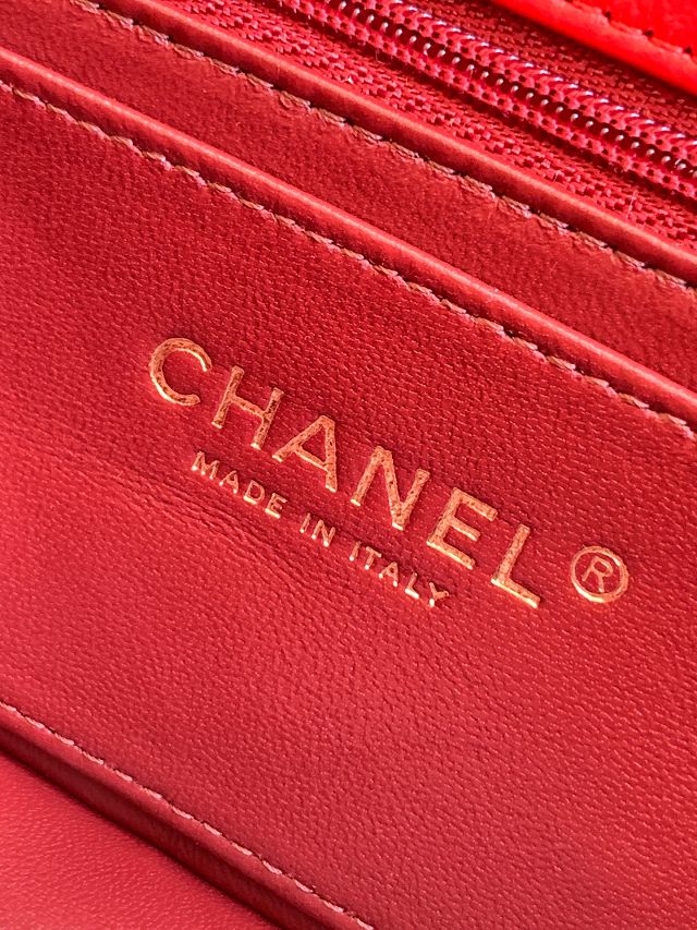 CC original lambskin clutch AP6044 red