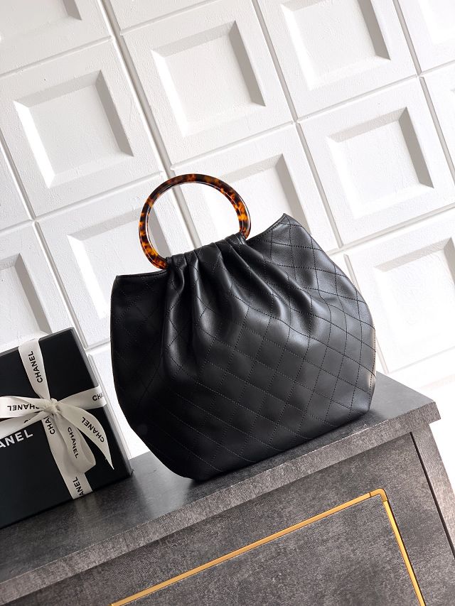 CC original lambskin medium hobo bag AS6010 black