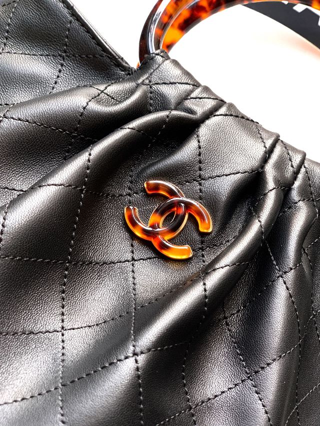 CC original lambskin medium hobo bag AS6010 black