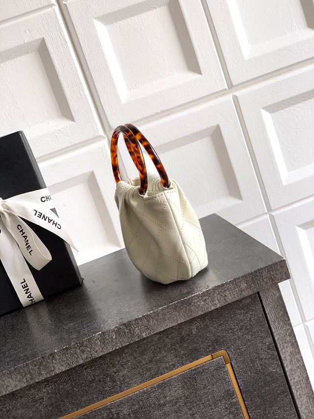 CC original lambskin mini pouch AP4981 white