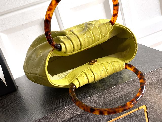 CC original lambskin small hobo bag AS6022 yellow