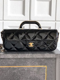 CC original patent calfskin clutch AS5807 black