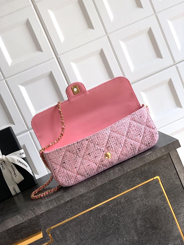 CC original tweed clutch AS5807 pink