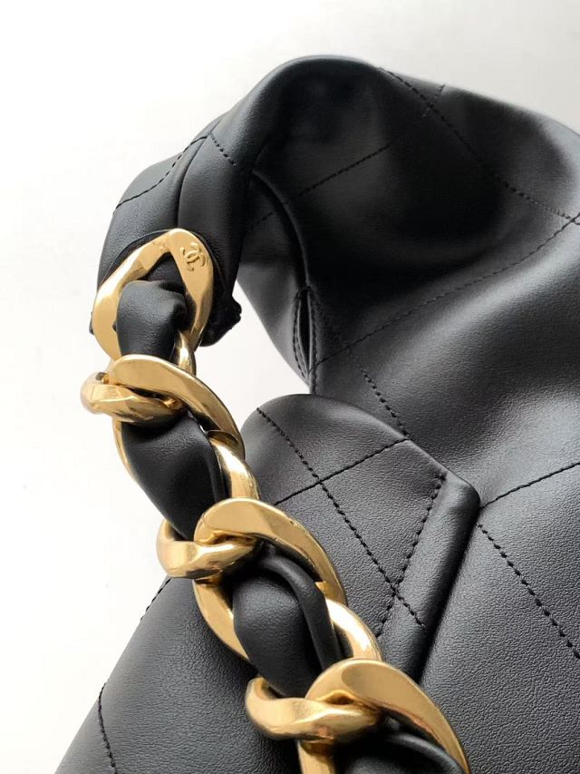 CC original calfskin medium hobo bag AS5834 black